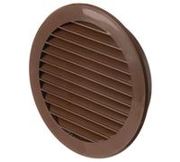 Ø 125mm Marron Grille de Ventilation en Plastique - Grill D'aération Ronde