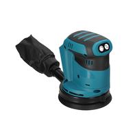 125mm Moteur sans balai Ponceuse orbitale sans fil, Ponceuse multifonctionnelle pour bois, métal, voiture, polissage, 6 vitesses