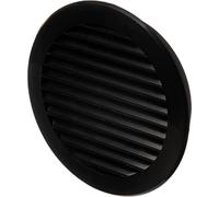 Ø 125mm Noir Grille de Ventilation en Plastique - Grill D'aération Ronde