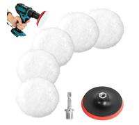 125mm Polishing Pad Wool Polishing Pad Set 7pcs For Car Polishing And Waxing,With M14 Drill Adapter