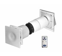 125mm Simple Pièce Chaleur Récupération Kit avec Télécommande Contrôleur Mural