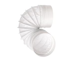 Ø 125mm Tuyau de Évacuation Flexible pour Climatisation, Sèche-linge, Hotte - Avec Connecteur - Plastique PVC