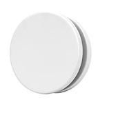 Ø 125mm Vanne d'air Réglable Ronde en Métal Blanc - Diffuseur d'air Soufflé - Grille de Ventilation Murale - Avec Ressorts de Serrage