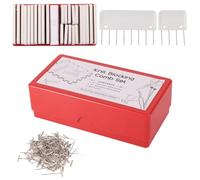 125pcs Épingles de Blocage de Tricot, 25pcs Peignes de Blocage Tricot et 100pcs Épingles T, Bloqueurs de Tricot, pour Bloquer le Tricot, le Crochet, la Dentelle, la Couture
