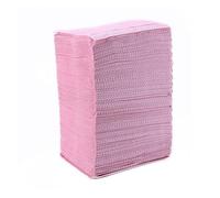 125pcs jetable imperméable Papier médical Dentiste hygiène Oral babine Foulard de Dentiste Dentaire (Color : Pink)