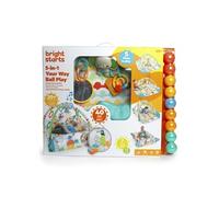 BRIGHT STARTS Tapis d'éveil maxi, 5 modes de jeu, 40 balles, 7 jouets détachables, totally tropical
