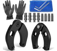1266 & 7463 Lot de 2 clés à goupille pour cylindre hydraulique, réglables | Réglable et robuste, comprend des gants, une serviette, des épingles de sécurité - pour les écrous de matériel agricole et de