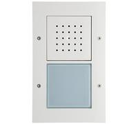 126666 Interphone vidéo 1 bouton montage apparent Blanc