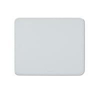 Hama Tapis de souris Cuir synthétique – Élégant, dessous antidérapant, bords cousus – Blanc