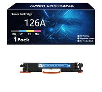 126A Cartouche de Toner de Remplacement pour HP 126A CE310A CE311A CE312A CE313A, pour HP Color Laserjet CP1025 CP1025nw MFP M175a M175nw M275NW Imprimantes,C-1 Pack