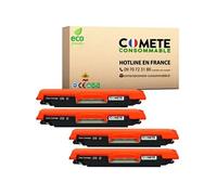 126A Pack de 4 Toners compatibles avec HP 126A CE310A CF341A - 4 Noir