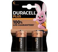 [12737] DURACELL Blister de 2 Piles Plus 100% MN1400 / C / LR14 1.5V