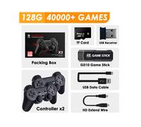 (128 Go, 40 000 jeux) Console de jeu rétro GD10 4K 60 ips Sortie HDMI Faible latence TV e jeu Double