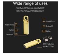 128 Go Clé USB Lecteur Flash USB Mémoire Pour Smartphone PC Or G