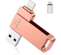 128 Go Cle Usb Pour Iphone Apple Certifié Lightning,Clé Usb C Photo Stick Usb 3.0 Flash Drive Stockage Externe Mémoria Usb Pour Ipad Mac Ios Android Pc Avec Mfi Lightning,Usb 3.0,Type C