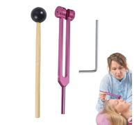 128 Hz Tuning Fork - Kit De Fourche De Diagnostic Sensoriel En Alliage En Alliage En Aluminium Avec Maillet Pour La Relaxation, Le Yoga, Le Soulagement Du Stress, La Méditation Et La Thérapie De Guéri