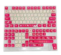 128 touches « Good Luck in the Year of the Horses » - Profil MOA - Sublimation thermique - Pour claviers mécaniques PBT