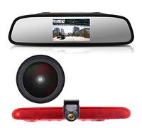 1280 * 720 Pixel Voiture Troisième monté sur Le Toit Haut caméra lumière de Frein Vue arrière Camera de Recul pour Peugeot Partner 2 Tepee Rifter Citroen Berlingo 3 B9 Kasten AB Bj+4.3" LCD Moniteur