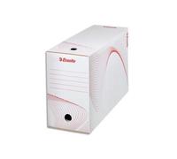 Leitz Boîtes d'archivage en carton Lot de 10 – 25 x 35 cm – Dos 150 mm – Blanc