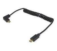 [128889] Equip Câble spiralé coudé à 90° USB 2.0 C vers C 1 m
