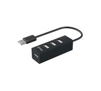 Equip Hub USB 128955 - USB 2.0 480 Mbit/s - Noir