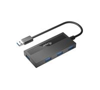 Equip Hub USB 128956 – USB 3.2 Gen 1 Type-A 5000 Mbit/s 4 ports + adaptateur USB-C – Noir