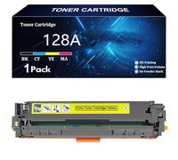 128A Cartouche de Toner de Remplacement pour HP 128A CE320A CE321A CE322A CE323A pour HP LaserJet Pro CM1411fn 1412tn 1413fn 1415fn 1415fnw 1416fnw CP1521 1522 1523 1525 1527nw,Y-1 Pack