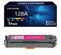 128A Cartouche de Toner de Remplacement pour HP 128A CE320A CE321A CE322A CE323A pour HP LaserJet Pro CM1411fn 1412tn 1413fn 1415fn 1415fnw 1416fnw CP1521 1522 1523 1525 1527nw,M-1 Pack