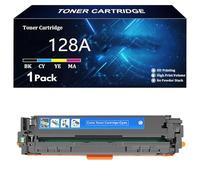 128A Cartouche de Toner de Remplacement pour HP 128A CE320A CE321A CE322A CE323A pour HP LaserJet Pro CM1411fn 1412tn 1413fn 1415fn 1415fnw 1416fnw CP1521 1522 1523 1525 1527nw,C-1 Pack