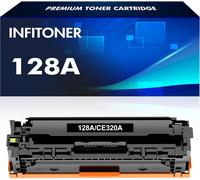 128A Ce320A Cartouche De Toner Compatible Pour Hp 128A Ce320A Laserjet Pro Cp1525 Cp1525Nw Cp1525N Cm1415 Cm1415Fnw Cm1415Fn ( Noir, Pack De 1 )[ENC944517]