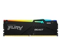 Kingston FURY Beast RGB - DDR5 - kit - 128 Go: 2 x 64 Go - DIMM 288 broches - 2800 MHz / PC5-44800 - CL36 - 1.25 V - mémoire sans tampon - on-die ECC - noir
