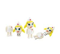 128GB infirmière Forme des clefs USB, Stylo Drive Memoria Flash Reste pendrives Disque Flash USB clé USB u Disquette clé USB USB 2.0 Pen Drive pendrive (White)