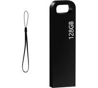 128GB Metal Waterproof USB Flash Drive with USB 3.0 Flash Drives Memory Stick Pen Drive for Laptop/PC (Black)