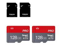 128GB Micro SD Card Class 10 Memory Cards with SD Adapter Class 10 High Speed Mini SD Card for Smartphones/Camera/Tablet 2-Pack