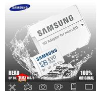 ( 128gb-R160mbs) Samsung-Carte Mémoire D'origine, 64 Go, U1, 128 Go, 256 Go, 512 Go, Sdxc, Micro Sd, Cartes Flash Tf Microsd, Uhs-1 U3, 4k Pour Téléphone, Drone, Appareil Photo-Marque Générale