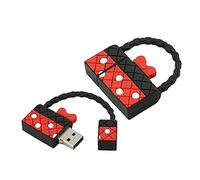 128GB Sac à façonner Une Clef USB USB 2.0 bâton Flash Disk clé USB u Disquette Pen Drive USB 2.0 bâton mémoire de Stockage Externe pendrive clé USB Disque USB (Red)