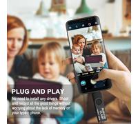 128GB Type C USB Flash Drive Dual Connector USB C 3.0 U Disk Flash Drive for Android Smartphone S10/S9/S8,Huawei Honor,LG,Tablet and Computer (Black)