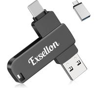 128GB USB Phone Flash Drive,USB Phone Storage for Pad/Android/PC/Tablet/Mac,External Memory for Recording More Photos and Videos