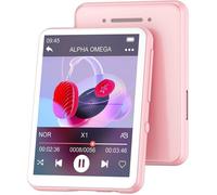128Go Lecteur MP3 Bluetooth 5.4, 2,4'' Écran Tactile Baladeur MP3, MP3-Player Portable avec Haut-Parleur, Radio FM (Rose)