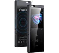 128Go Lecteur MP3, MP3 Bluetooth 5.2, Boucle Unique, Radio FM, Haut-Parleur HD Intégré, Enregistreur Vocal, Mini Design,Son HiFi, Idéal pour Le Sport, Écouteurs Inclus