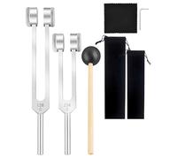 128Hz 256Hz Tuning Fork for Healing Set, Tone Therapy Healing Instrument for Meditation Relaxation Stress Relief
