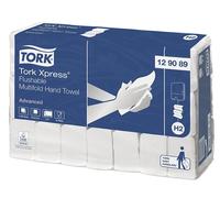 Tork Essuie-mains interfoliés 129089 – qualité Advanced pour distributeur H2, 2 plis blanc 21x200