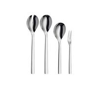 WMF 1291246040 Set de 4 Ménagères de service, Acier Inoxydable, Argent