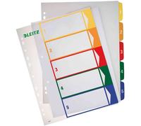 Leitz 12920000 Répertoire DIN A4, extra-large 1-6 polypropylène multicolore 6 onglets imprimable 12920000