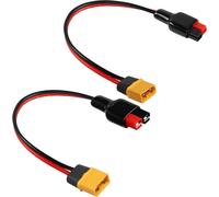 12AWG Connector 45A to XT60 Male Solar Panel Lithium Battery Adapter Connector,for Outdoor Mobile Power Lithium Battery,30cm/11.8in,2 Pcs