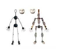 12cm,2PC DIY Stop Motion Armature Kit - Pieds Attache DIY Marionnette en métal Figure Squelettes Assemblage Facile pour la Conception de Personnages d'animation et Le Plaisir créatif