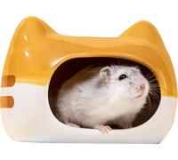 12cm Céramique Cache-cache pour petits animaux, Imprimé Tigre, Cool Hamster House, Mignon petit animal de compagnie, Écureuil, Hérisson, Nid de Chinchilla