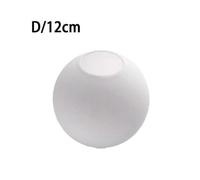 (12cm)Matte White Globe Glass Lamp Shade Replacement Round Light Cover Fix