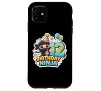 12e Anniversaire Ninja Boys Douze 12e Anniversaire douzième fête Coque pour iPhone 11