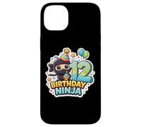 12e Anniversaire Ninja Boys Douze 12e Anniversaire douzième fête Coque pour iPhone 14 Plus